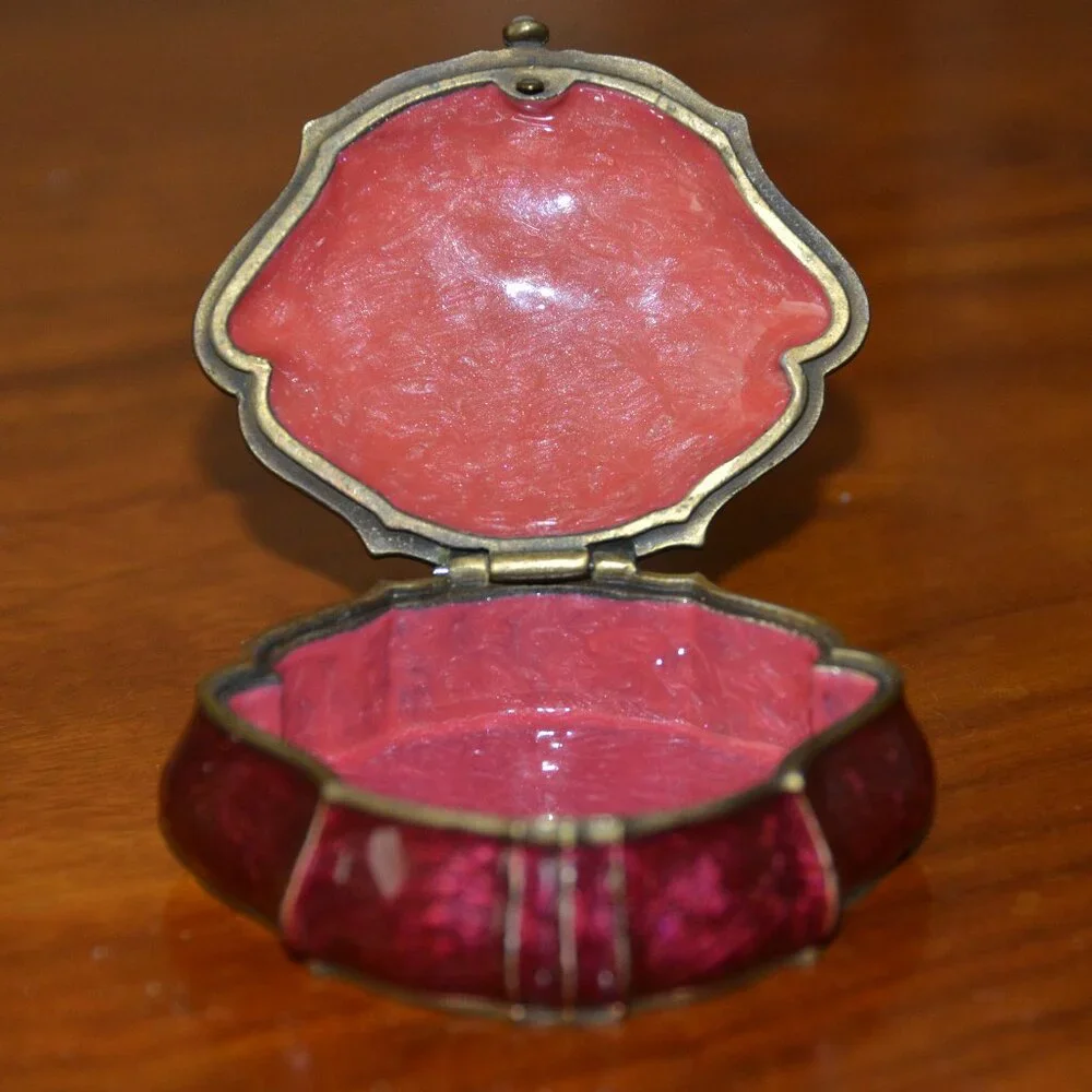 RARE JAY STRONGWATER VICTORIAN ENAMEL CRYSTAL JEWELRY VANITY COVERED BOX DISH
